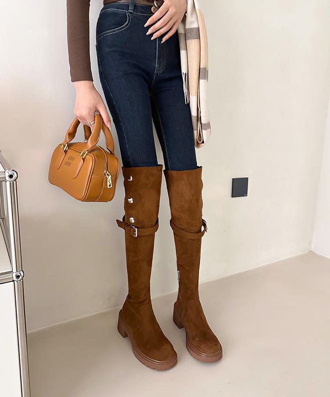 【shoes】3色厚底ブーツF8357