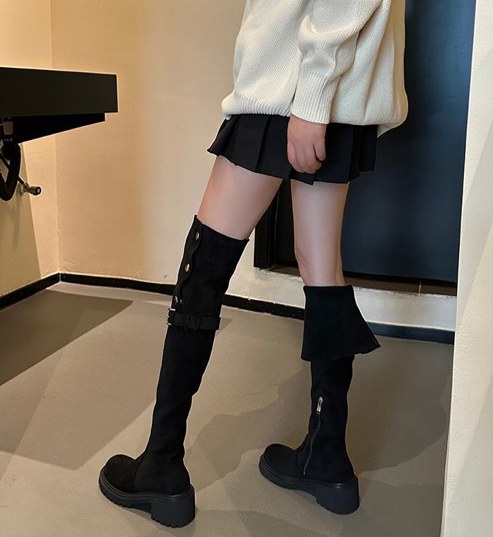 【shoes】3色厚底ブーツF8357