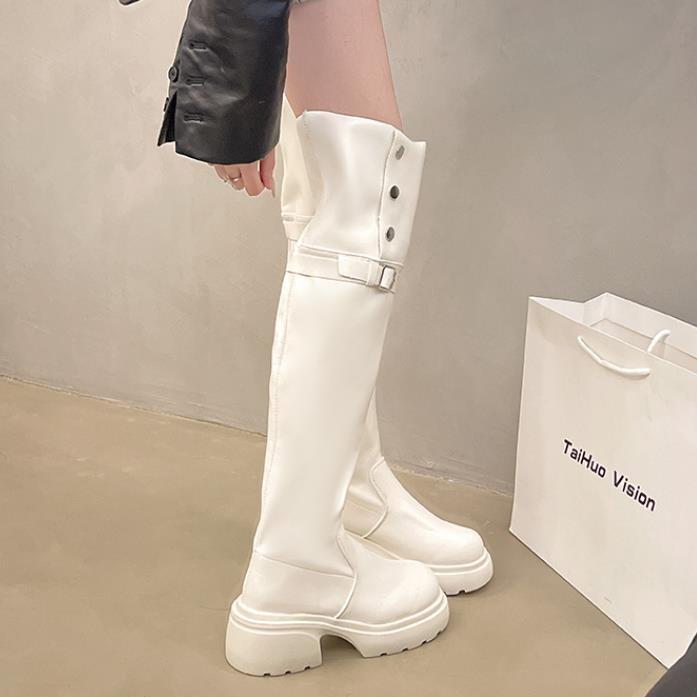 【shoes】3色厚底ブーツF8359