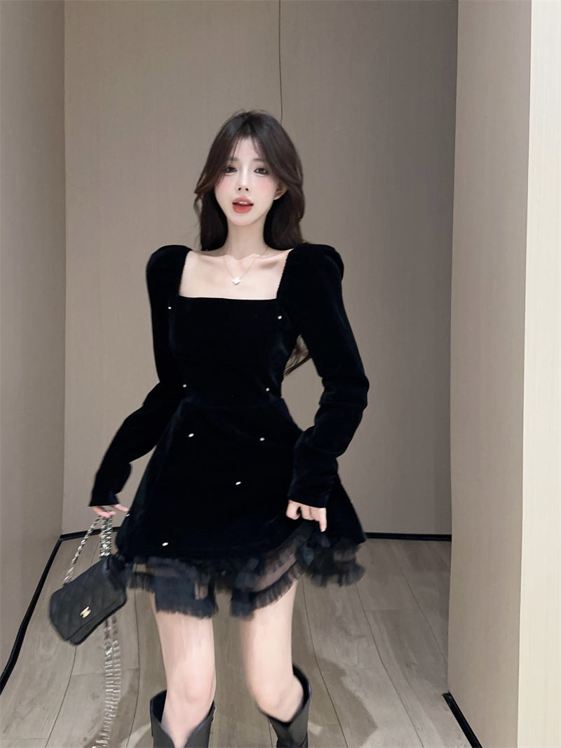 【dress】フランス風秋冬デザインワンピースG24267