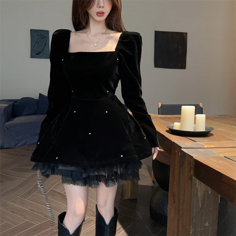 【dress】フランス風秋冬デザインワンピースG24267