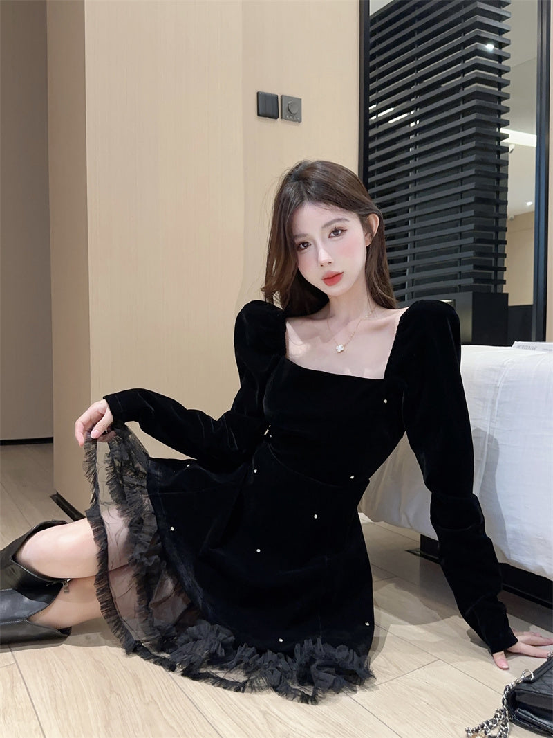 【dress】フランス風秋冬デザインワンピースG24267