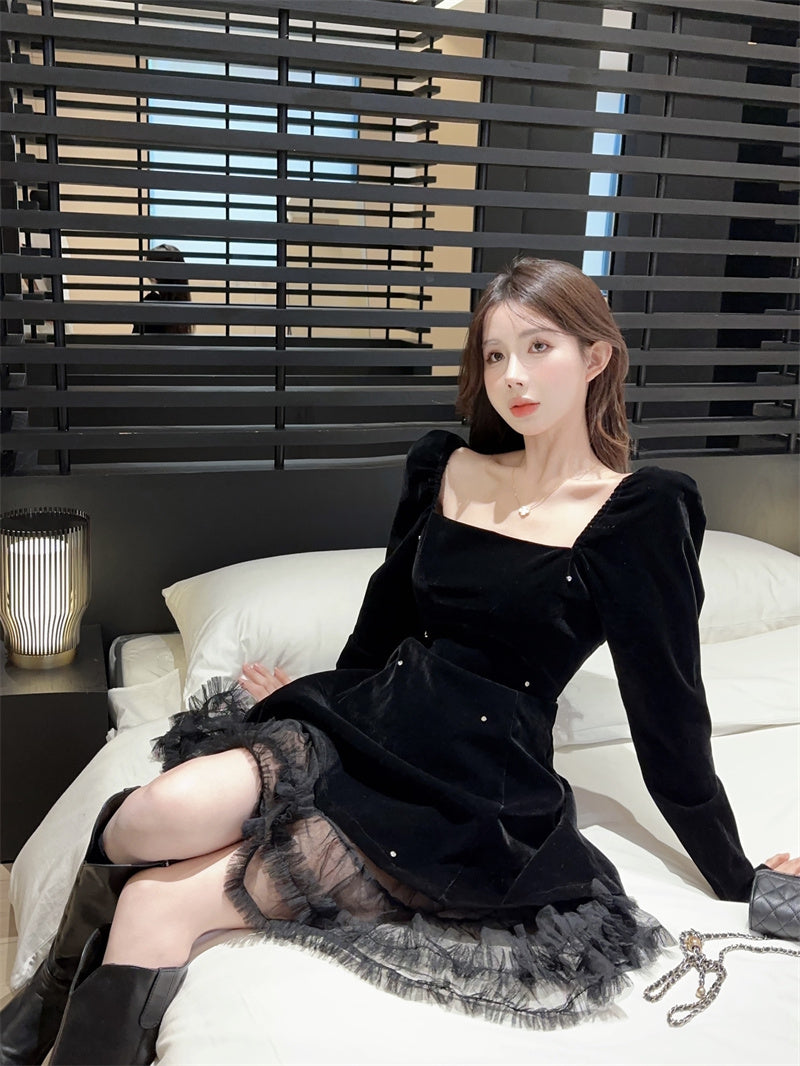 【dress】フランス風秋冬デザインワンピースG24267