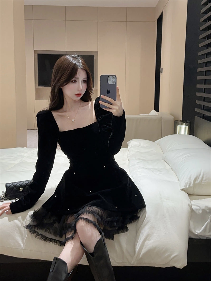 【dress】フランス風秋冬デザインワンピースG24267