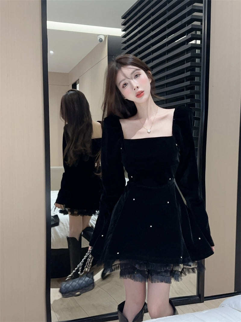 【dress】フランス風秋冬デザインワンピースG24267