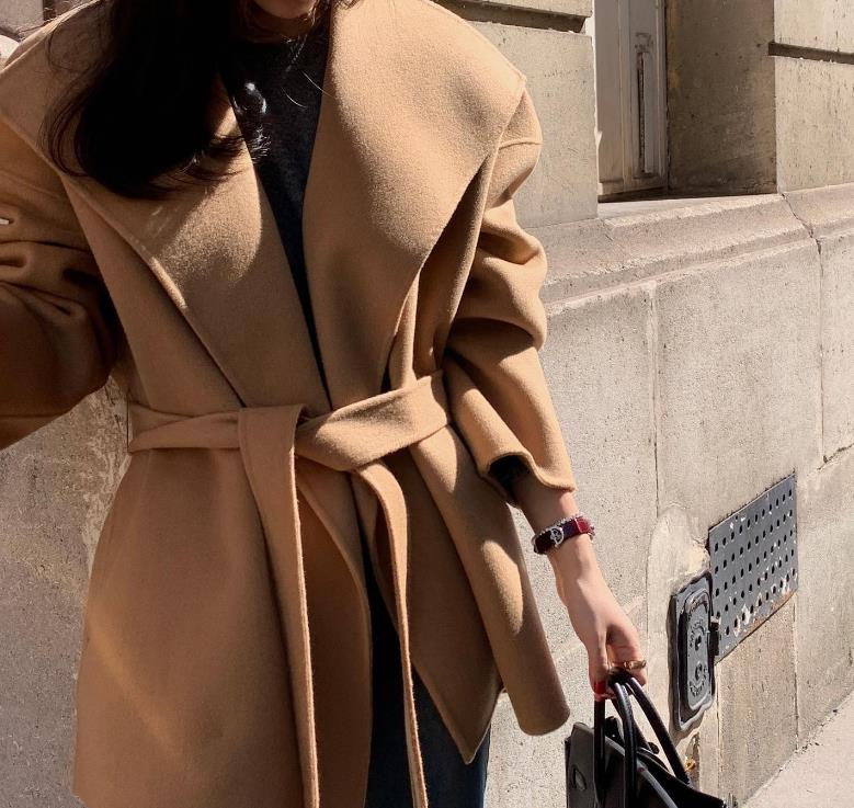 【outer】大きいラペルコートF8377