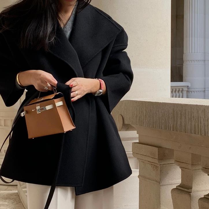 【outer】大きいラペルコートF8377