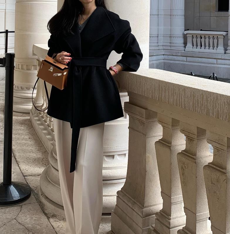 【outer】大きいラペルコートF8377