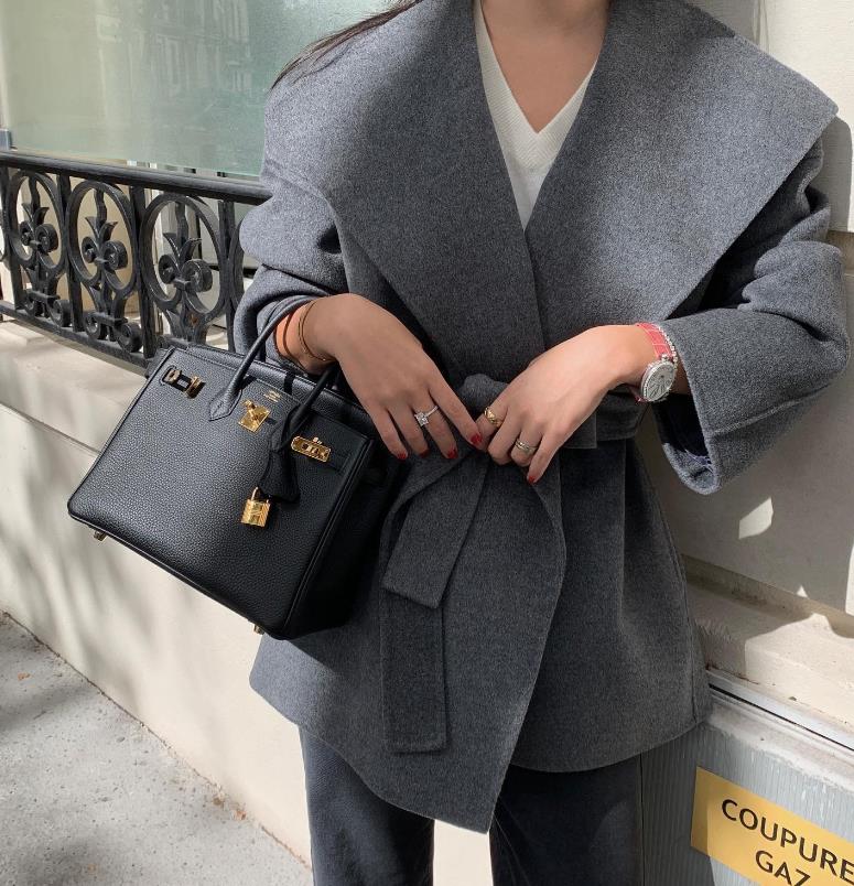 【outer】大きいラペルコートF8377