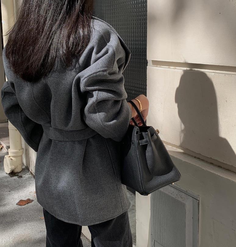 【outer】大きいラペルコートF8377