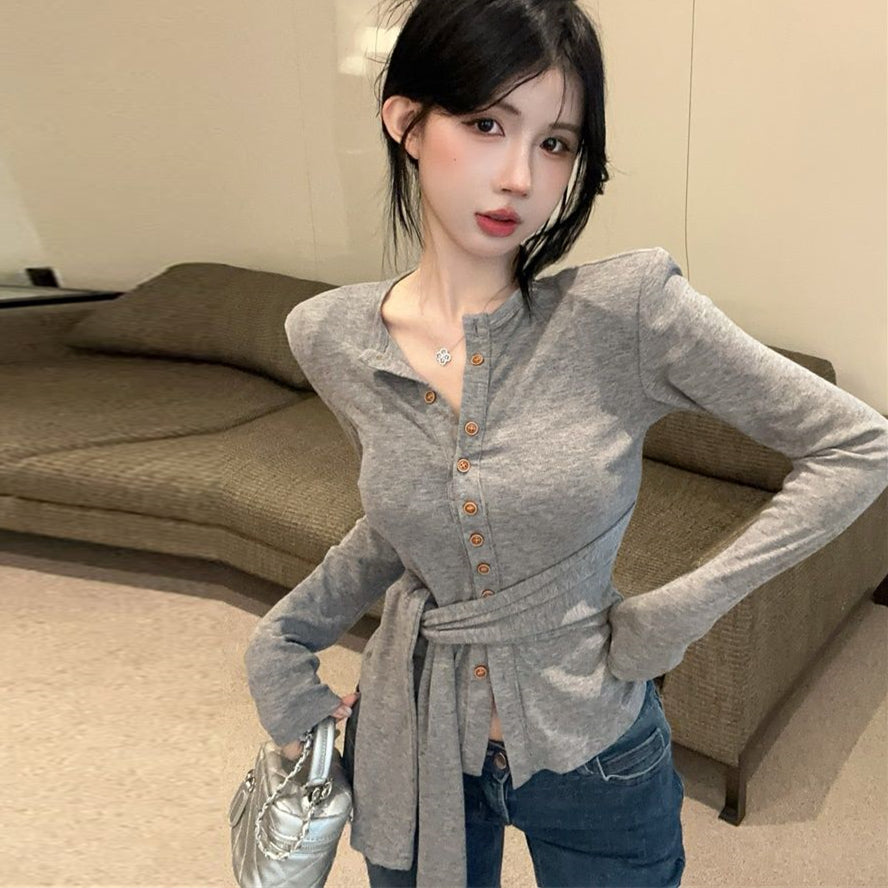 【outer】2色長袖ニットカーディガンG24312