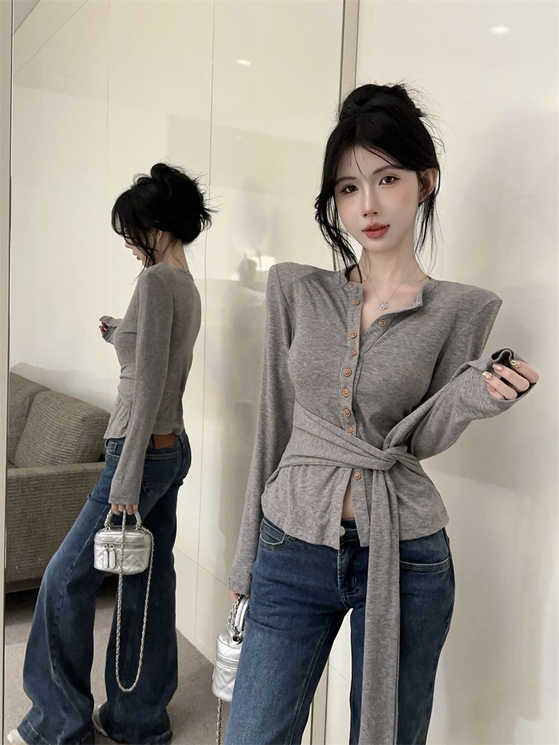 【outer】2色長袖ニットカーディガンG24312