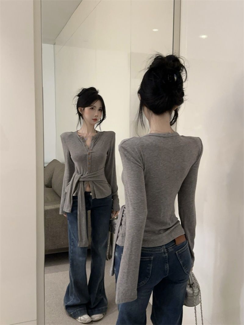 【outer】2色長袖ニットカーディガンG24312