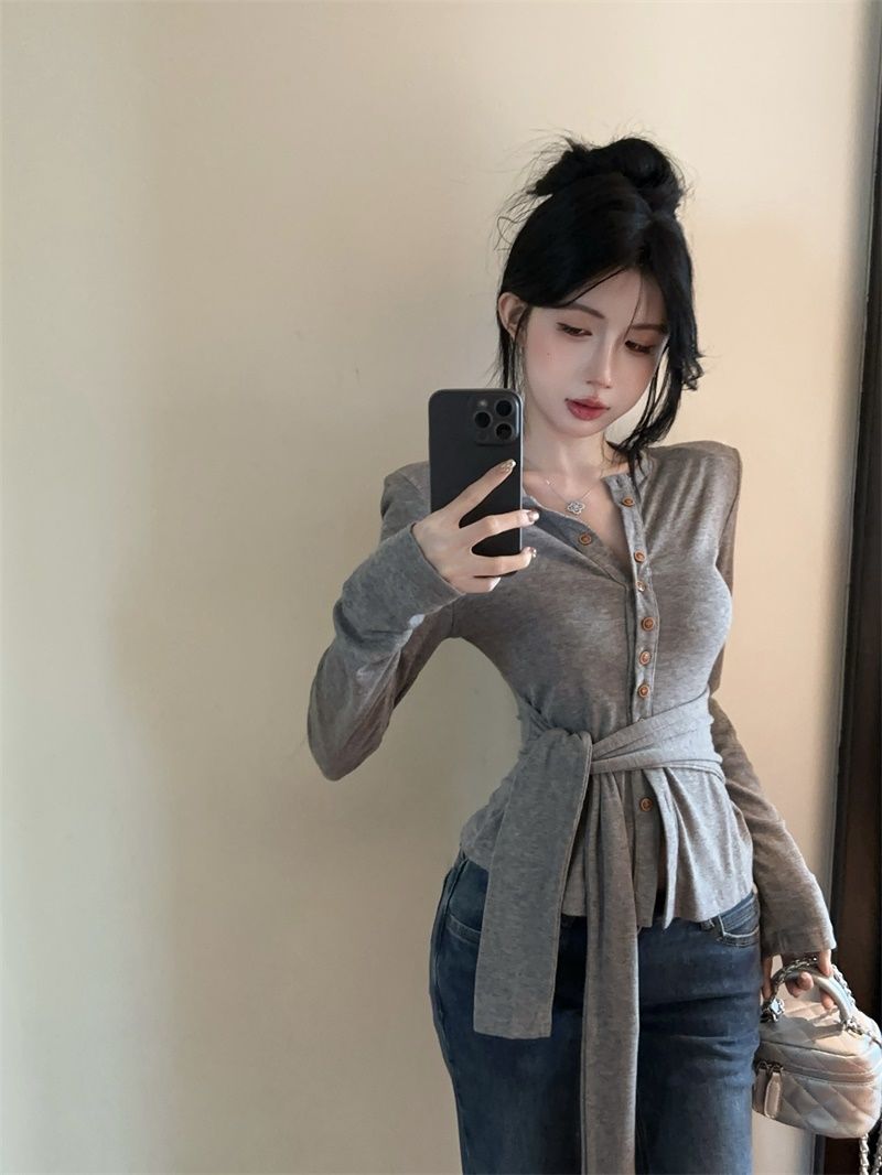 【outer】2色長袖ニットカーディガンG24312