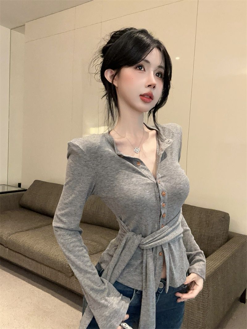 【outer】2色長袖ニットカーディガンG24312