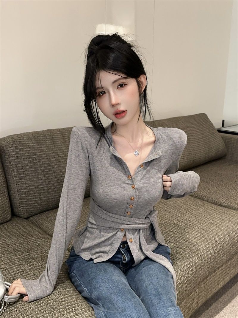 【outer】2色長袖ニットカーディガンG24312