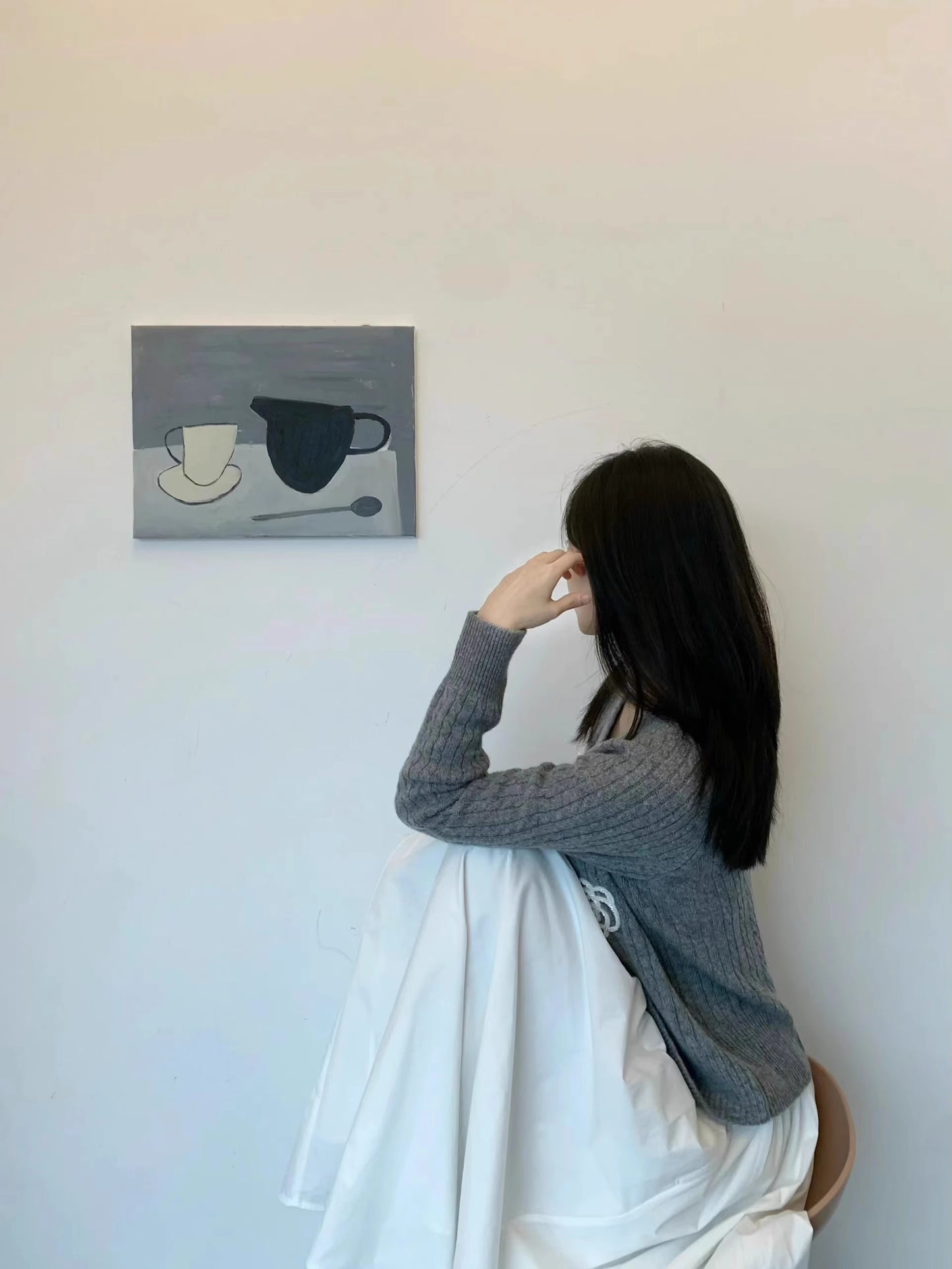 【outer】ゆったりニットカーディガンG24324