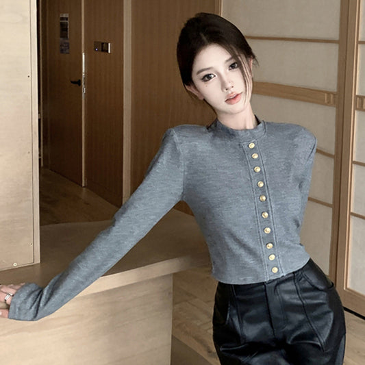 【tops】ラウンドネック長袖TシャツG24327