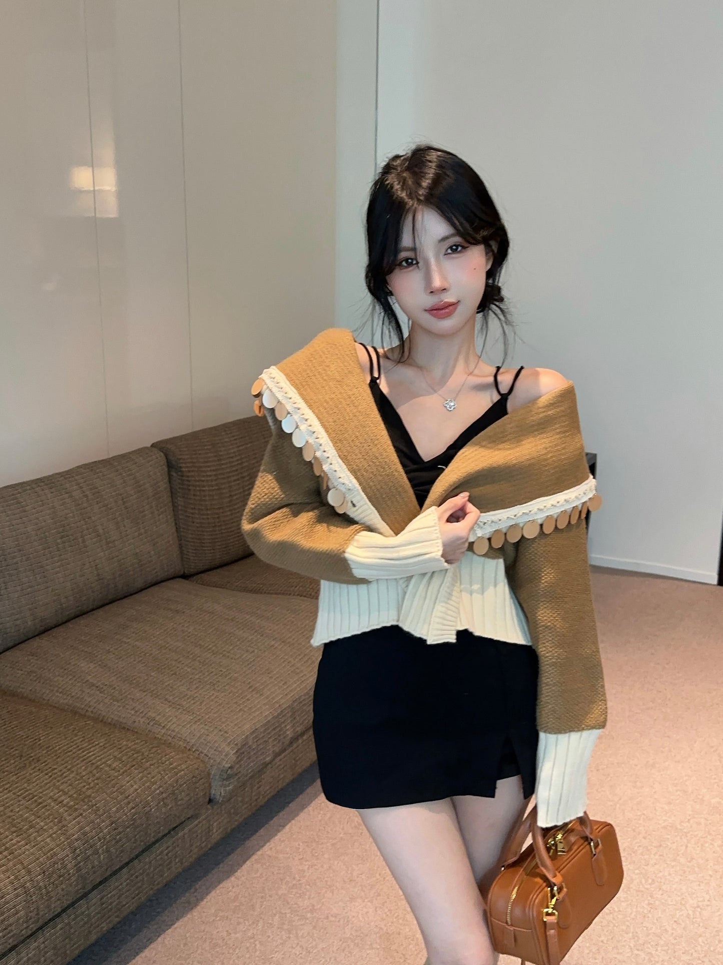 【outer】秋冬ニットカーディガンG24332