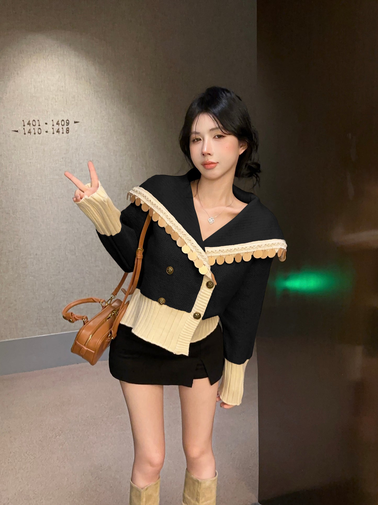 【outer】秋冬ニットカーディガンG24332