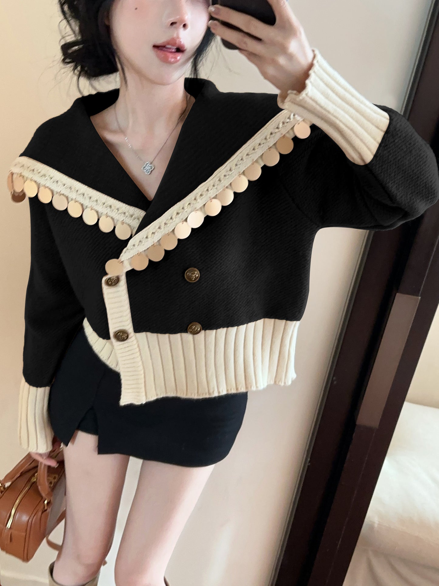 【outer】秋冬ニットカーディガンG24332