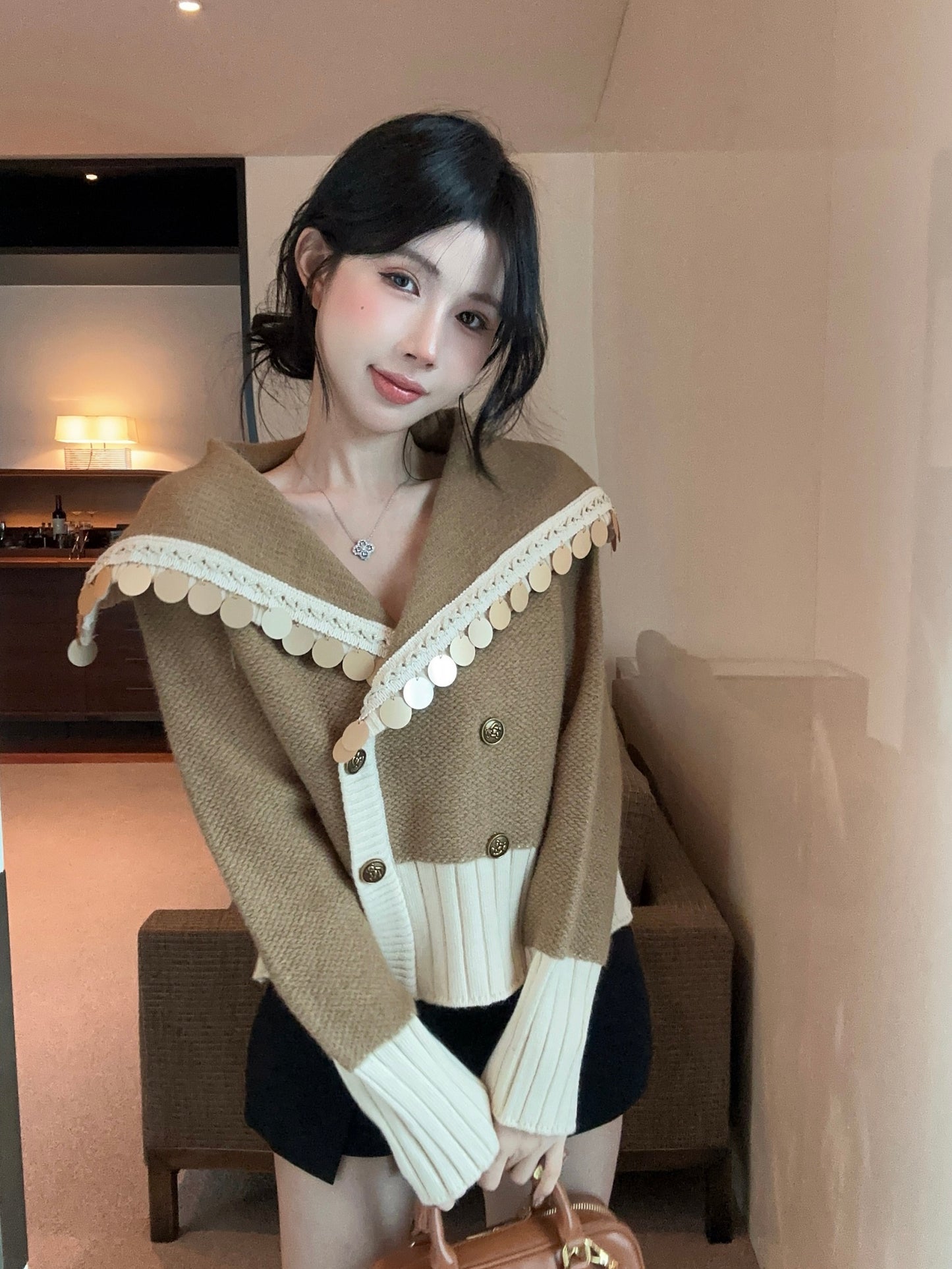 【outer】秋冬ニットカーディガンG24332