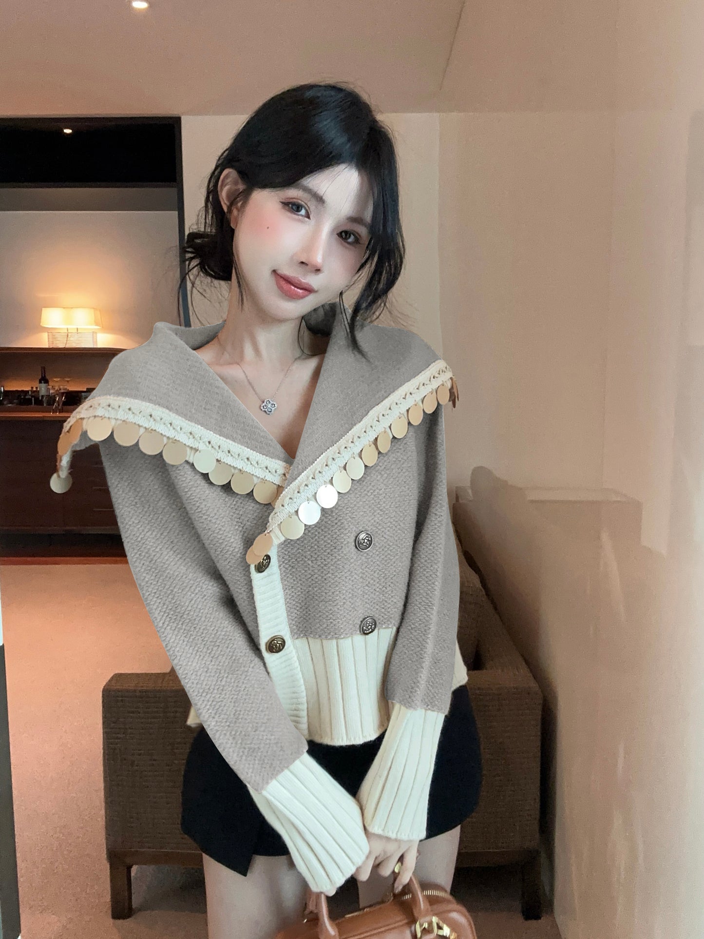 【outer】秋冬ニットカーディガンG24332