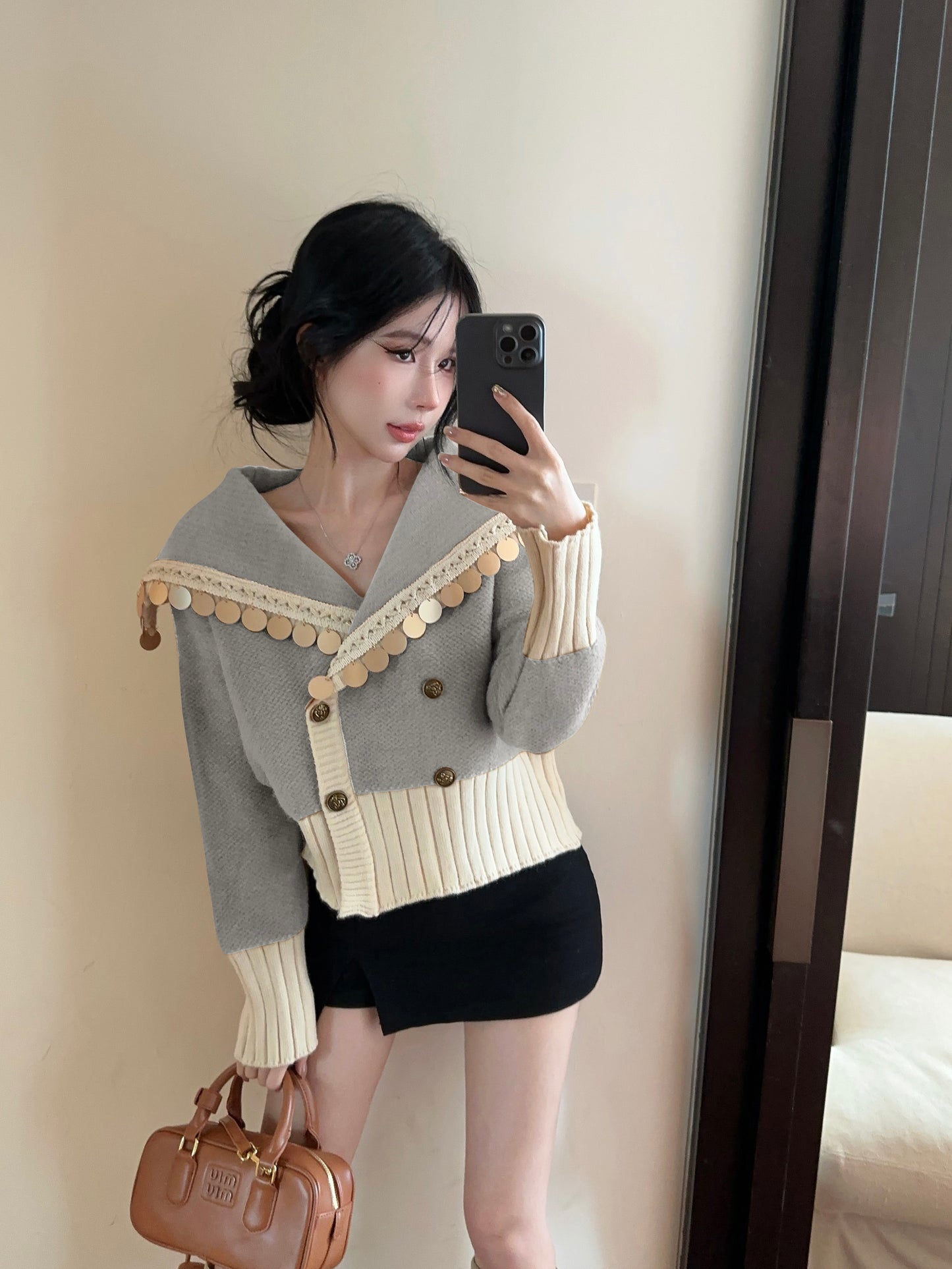 【outer】秋冬ニットカーディガンG24332