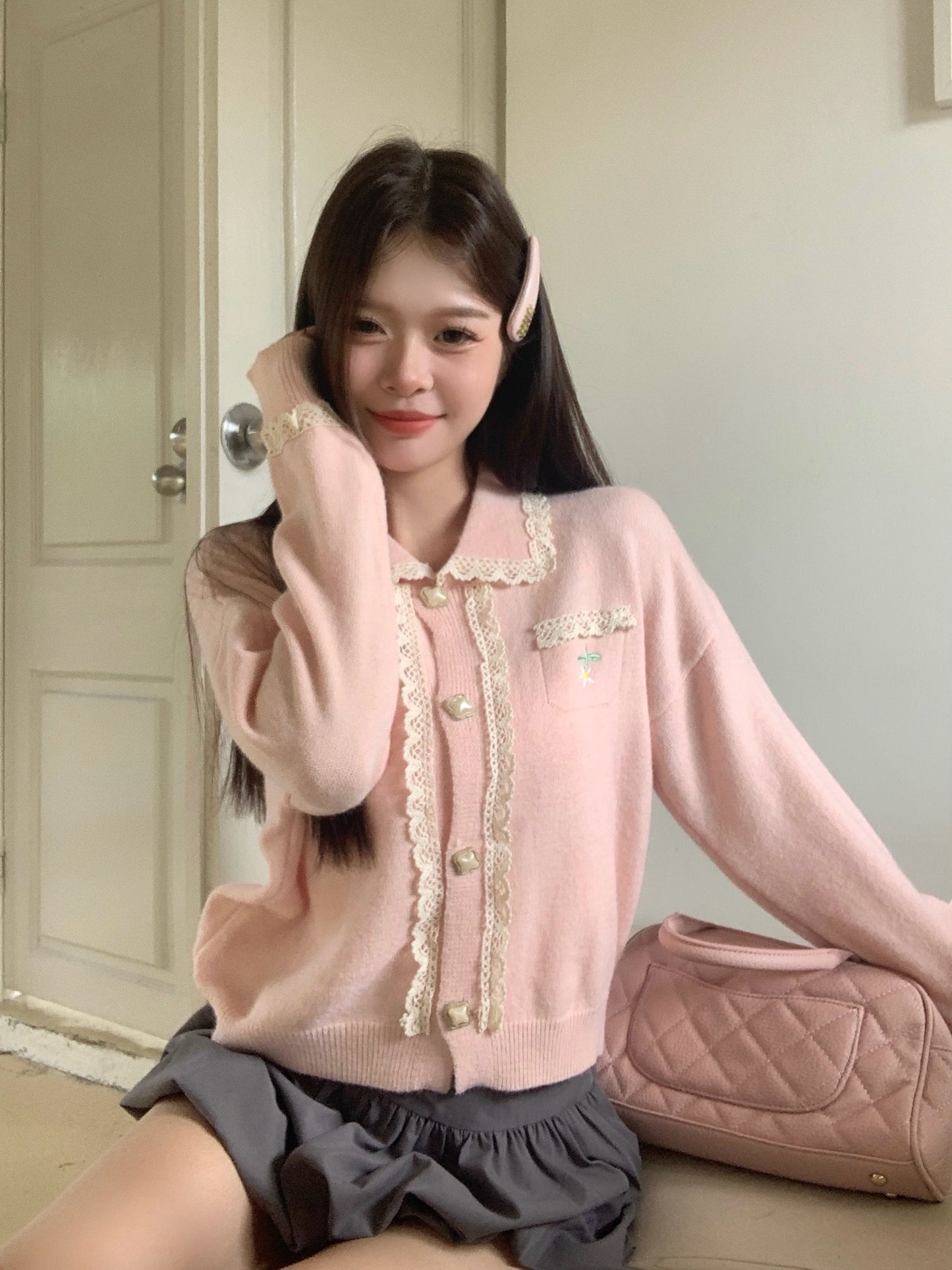 【outer】ゆったりニットカーディガンG24336