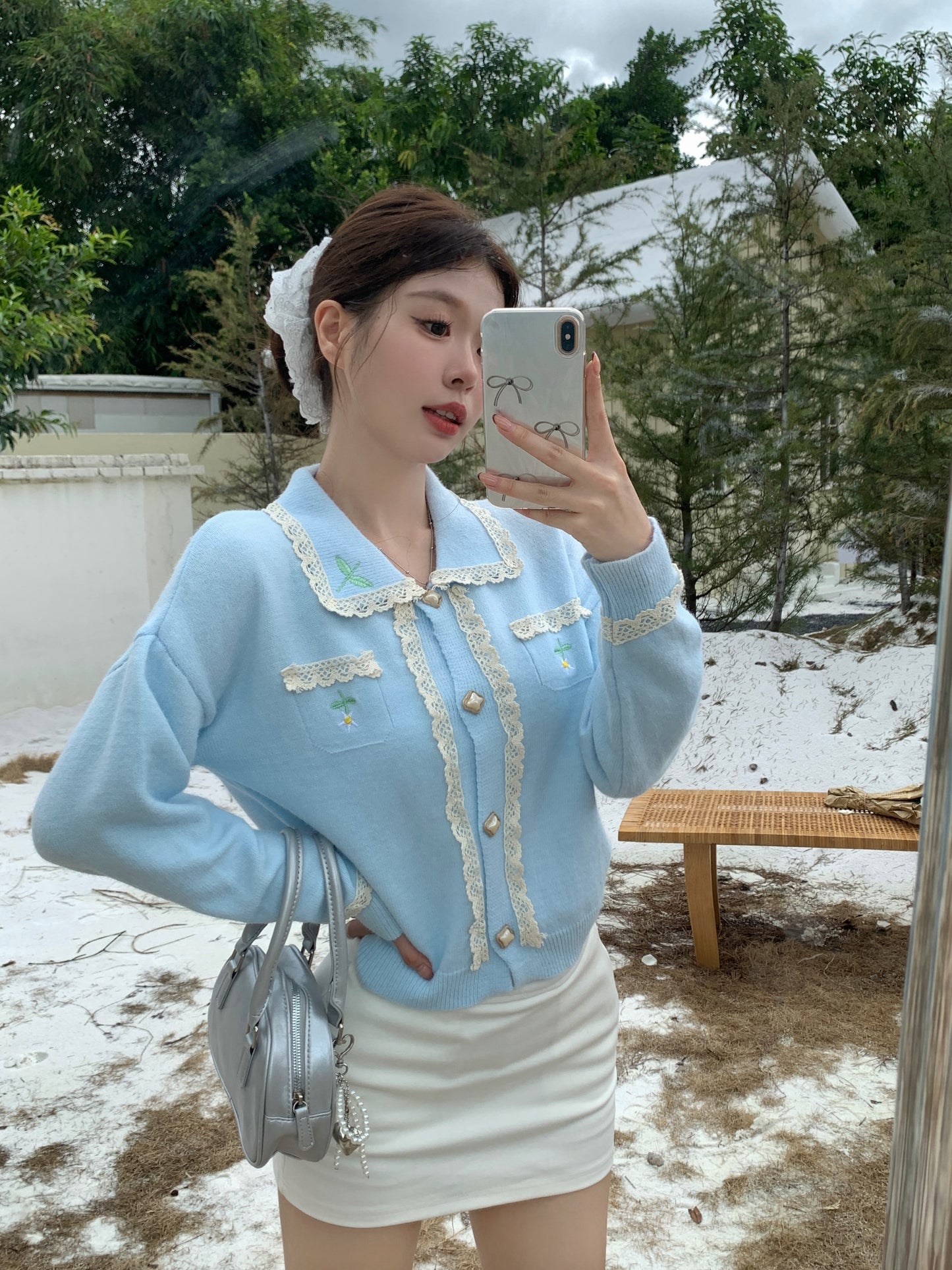 【outer】ゆったりニットカーディガンG24336