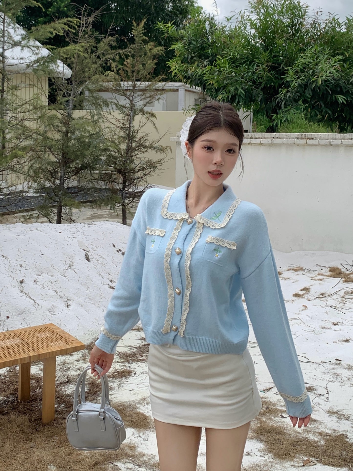 【outer】ゆったりニットカーディガンG24336