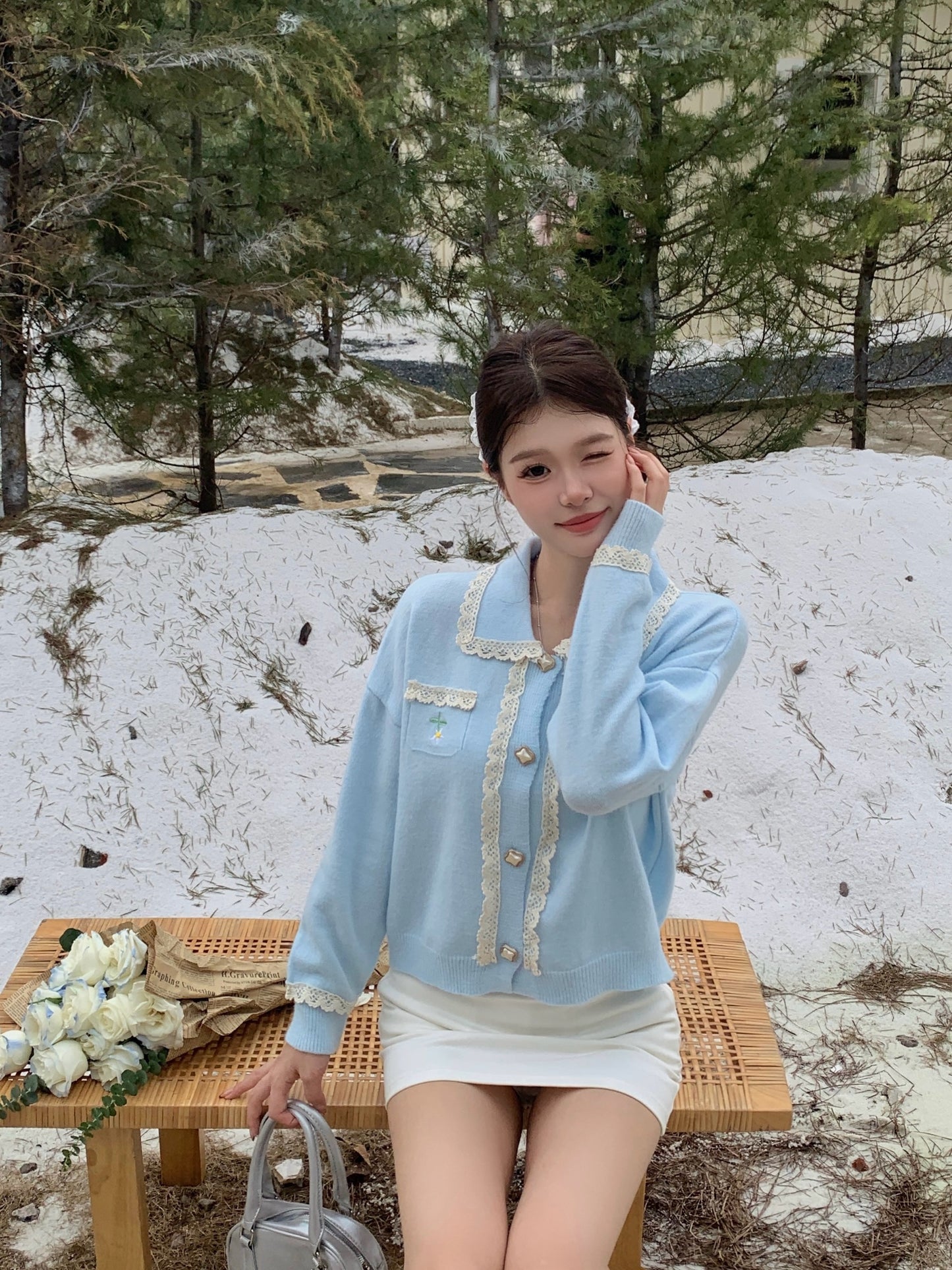 【outer】ゆったりニットカーディガンG24336