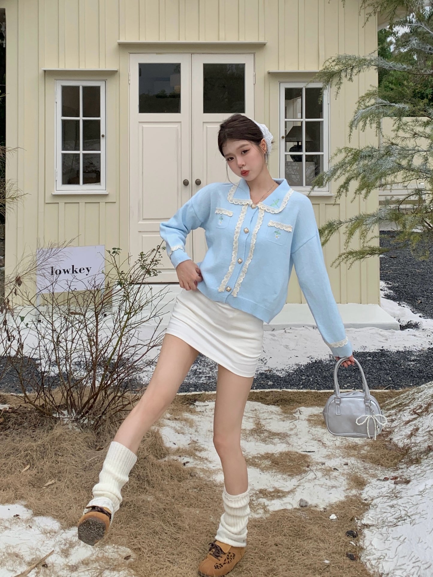 【outer】ゆったりニットカーディガンG24336