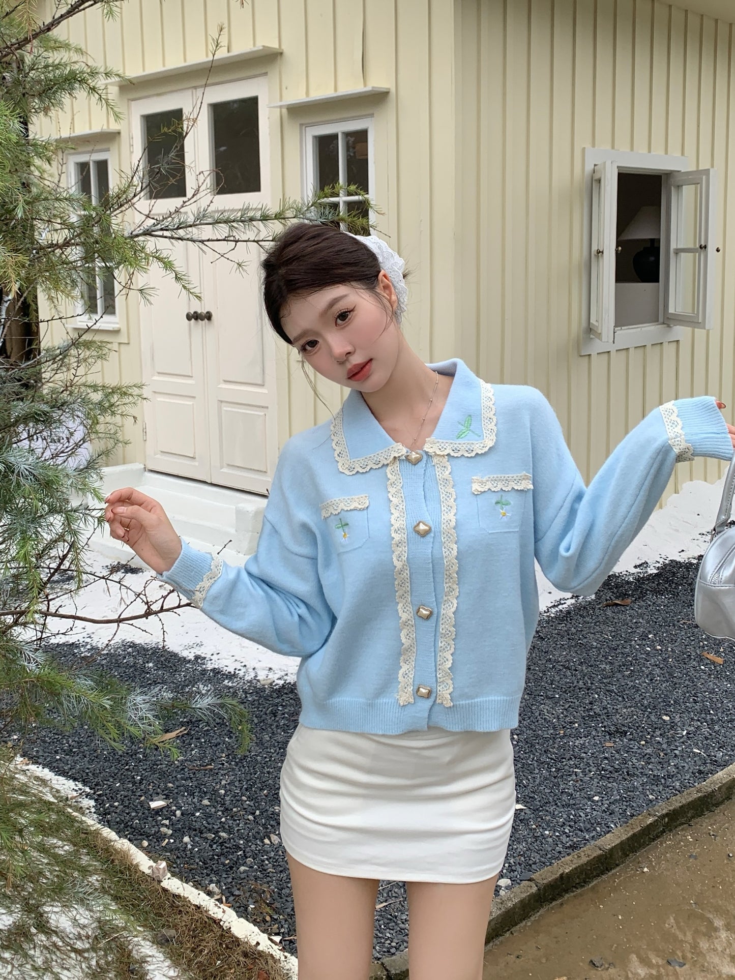 【outer】ゆったりニットカーディガンG24336