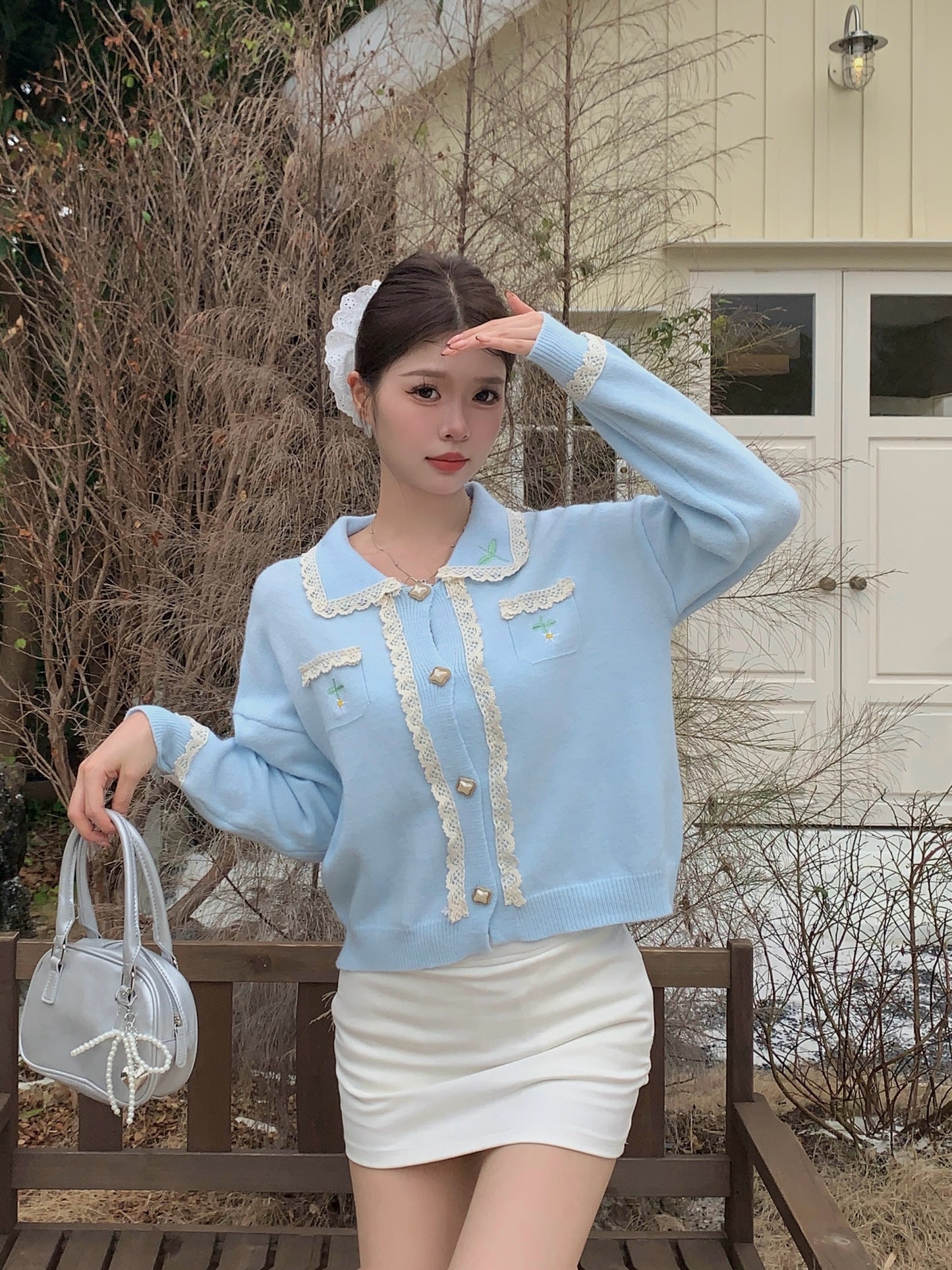 【outer】ゆったりニットカーディガンG24336