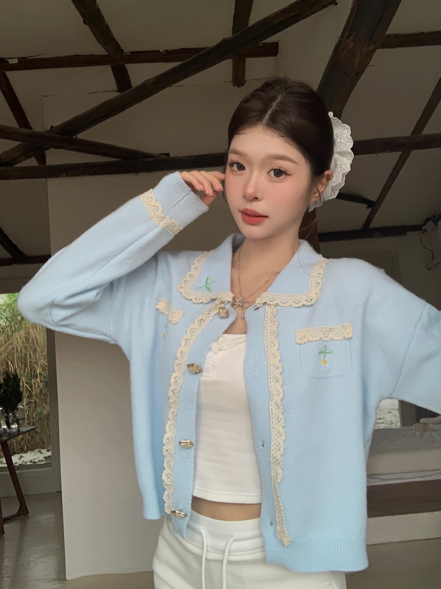 【outer】ゆったりニットカーディガンG24336