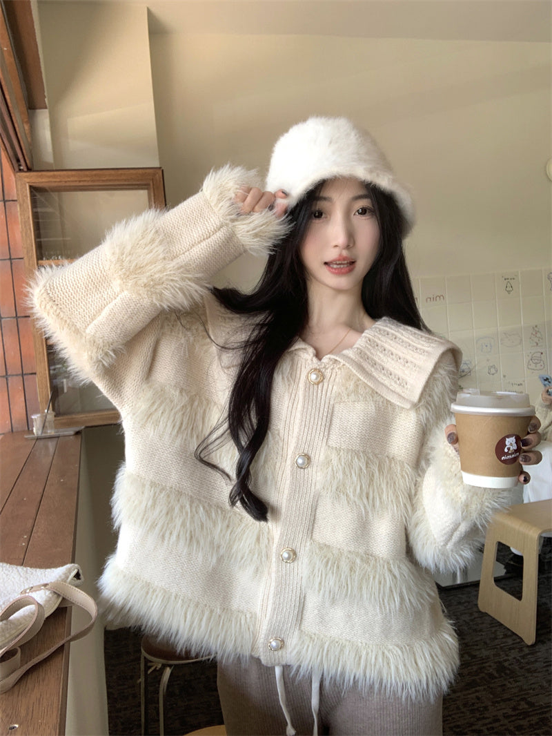 【outer】秋冬ニットカーディガンG24337