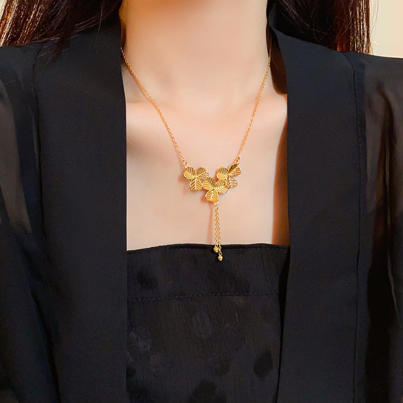 【小物】フラワーネックレスアクセサリーG24352