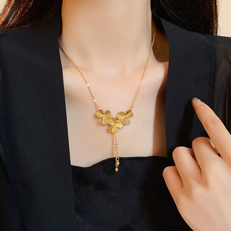 【小物】フラワーネックレスアクセサリーG24352