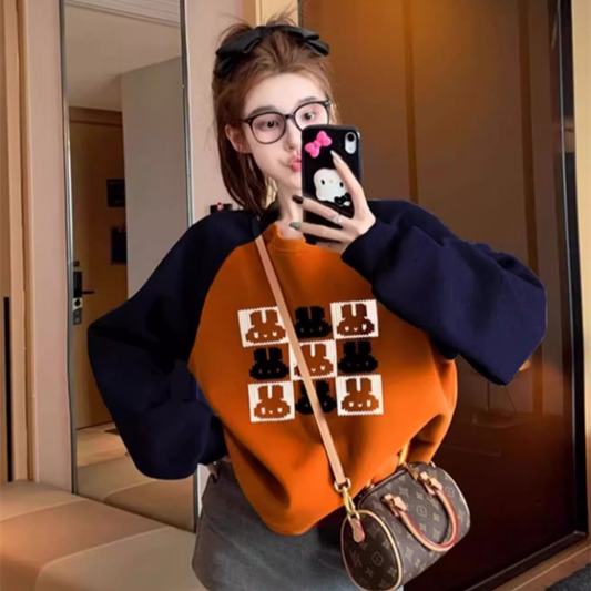 【tops】ラウンドネック厚手裏起毛パーカーG24354