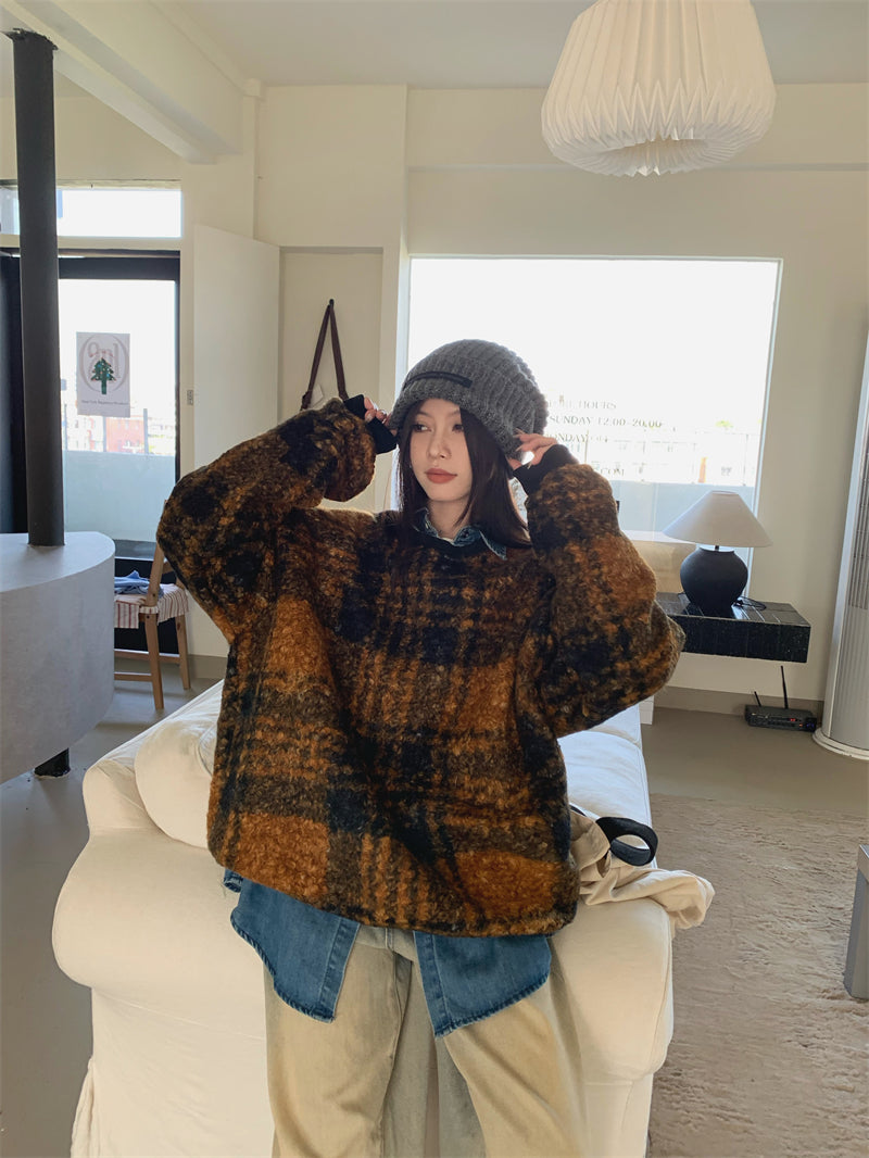 【tops】ラムズウール厚手パーカーG24359