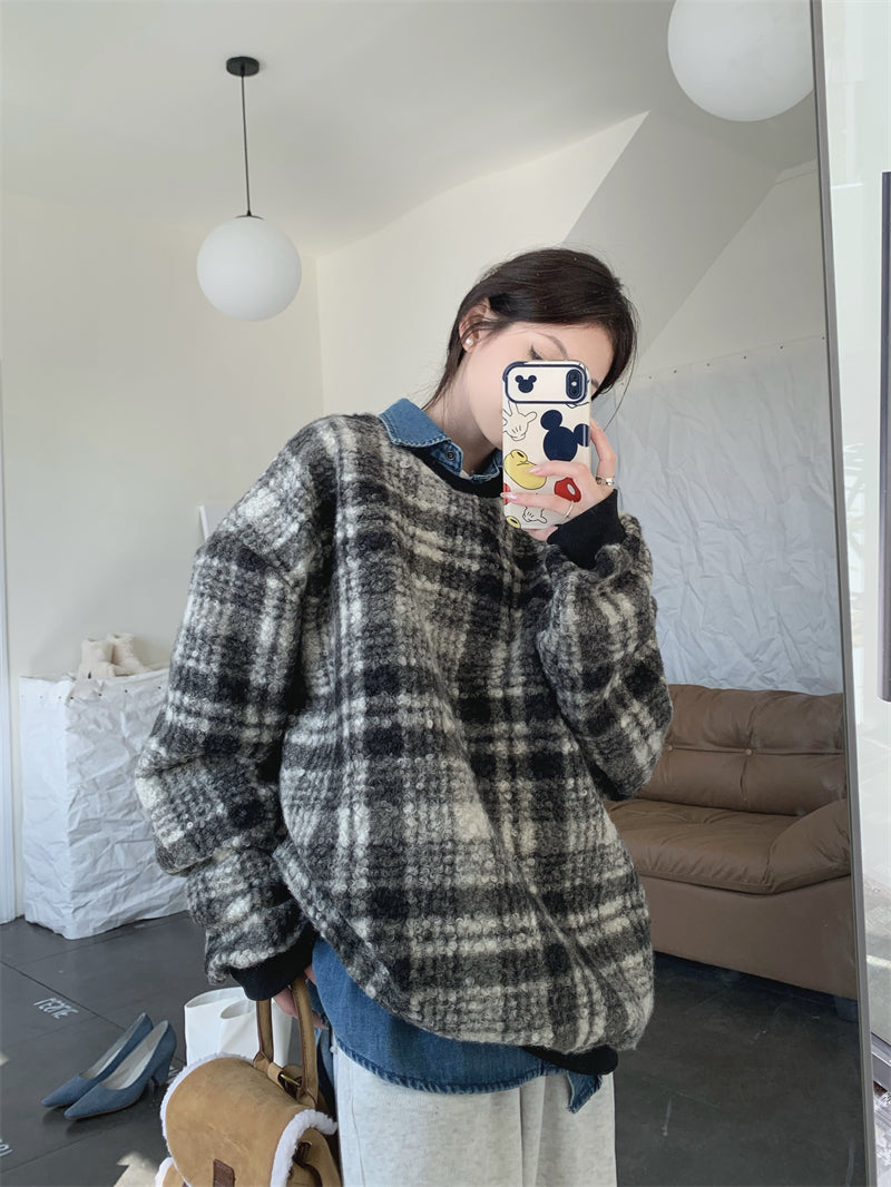 【tops】ラムズウール厚手パーカーG24359