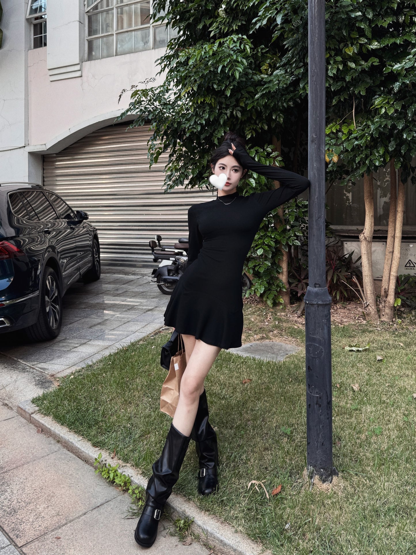 【dress】マーメイドニットワンピースG24376