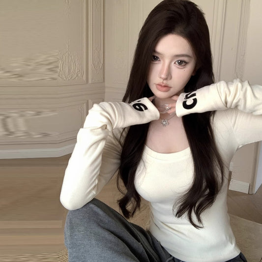 【tops】秋冬体型カバーTシャツG24398