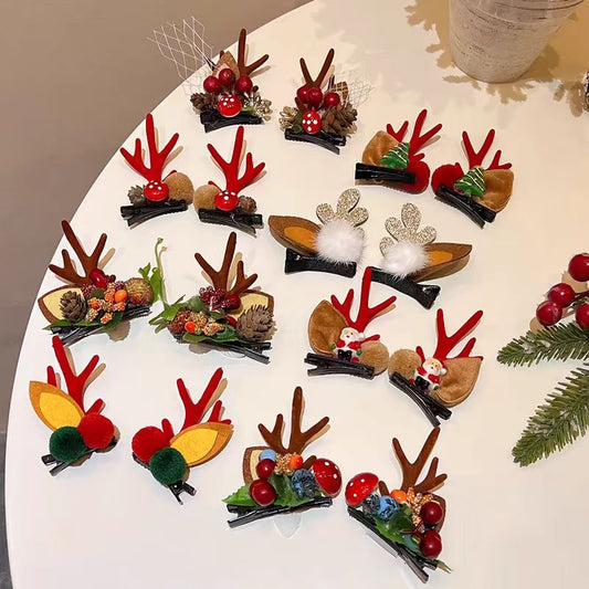 【小物】クリスマスセットヘアクリップアクセサリーG24409