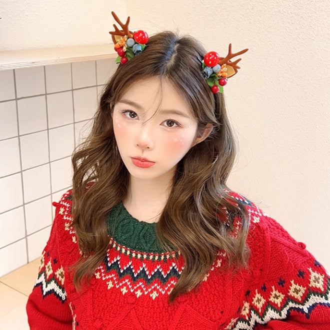 【小物】クリスマスセットヘアクリップアクセサリーG24409