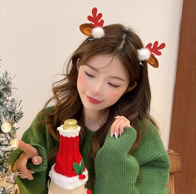 【小物】クリスマスセットヘアクリップアクセサリーG24409