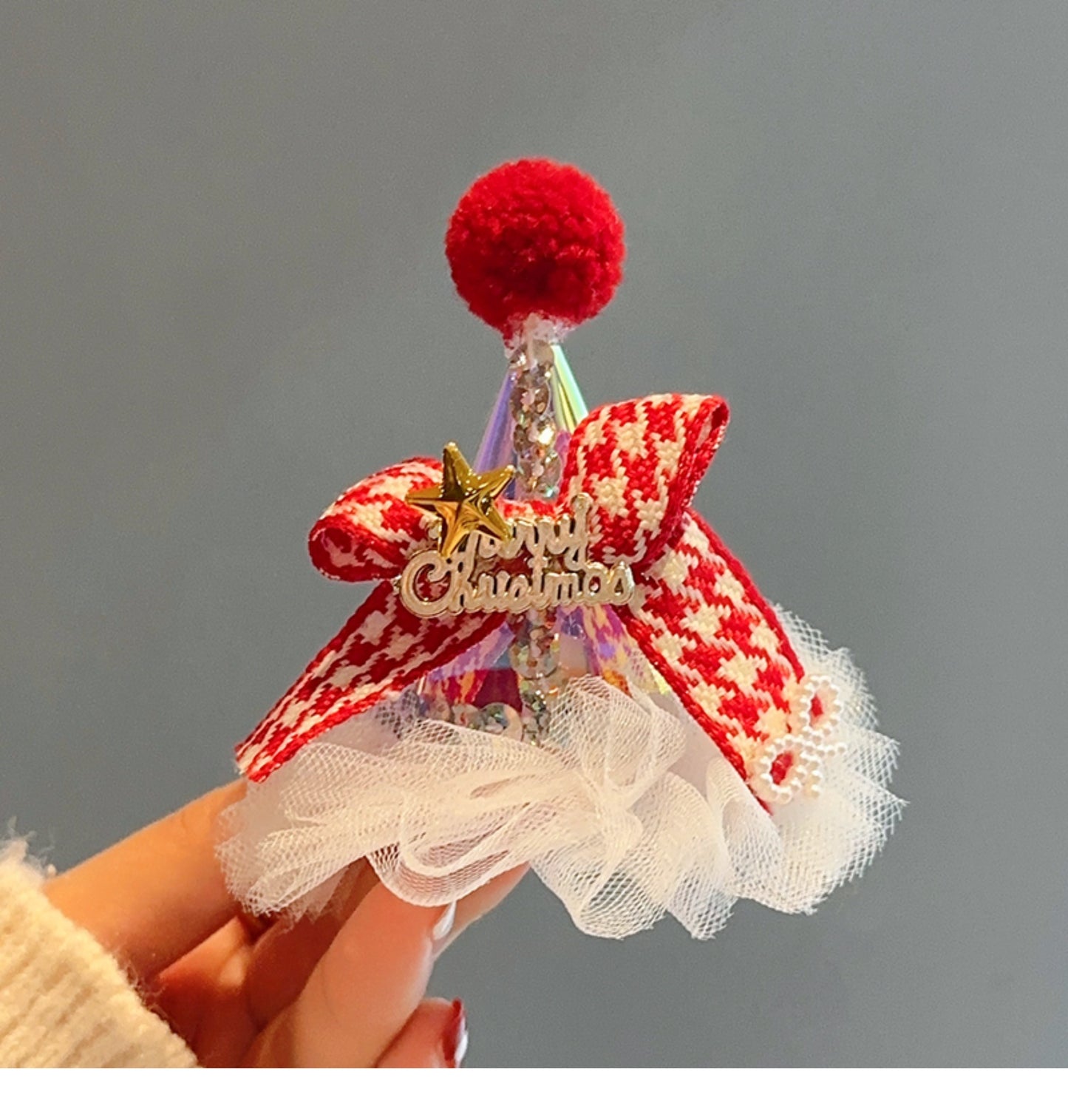 【小物】クリスマスヘアクリップアクセサリーG24411