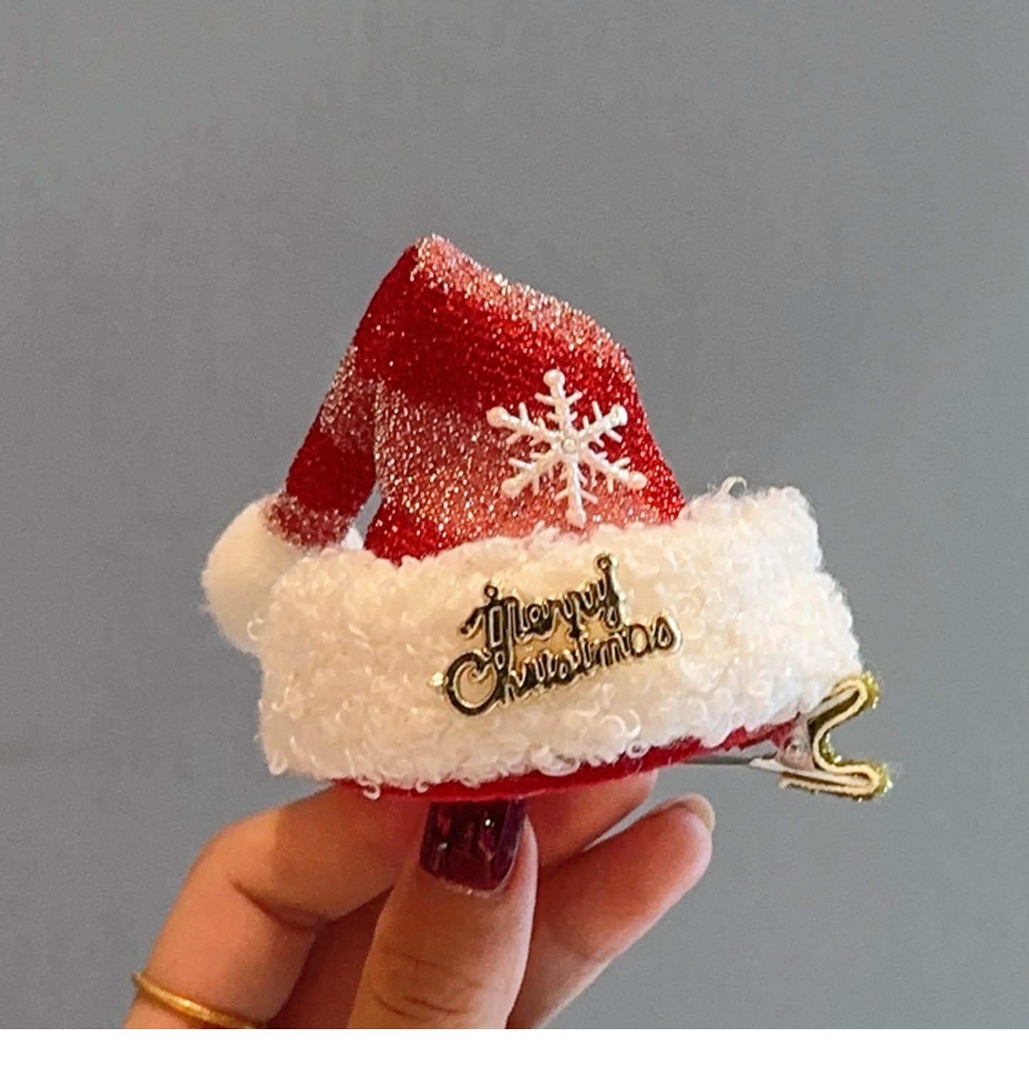 【小物】クリスマスヘアクリップアクセサリーG24411