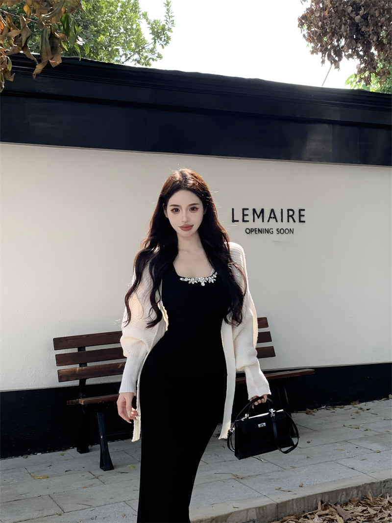 【dress】ダイヤモンドニットキャミワンピースG24417